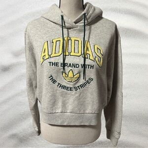 Adidas Varsity Graphic Cropped Hoodie IT9846 Size L / NWOT
